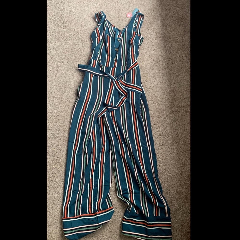 Striped Jumpsuit